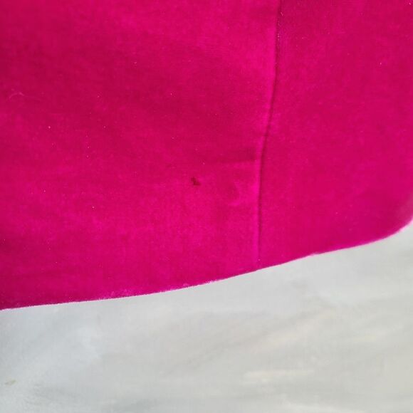 INC Bright Pink Sheen Oversized Blazer Velour Size XS - Picture 11 of 13